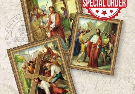 Stations of the Cross Poster Set (20cm x 25cm) – KK Religious Centre